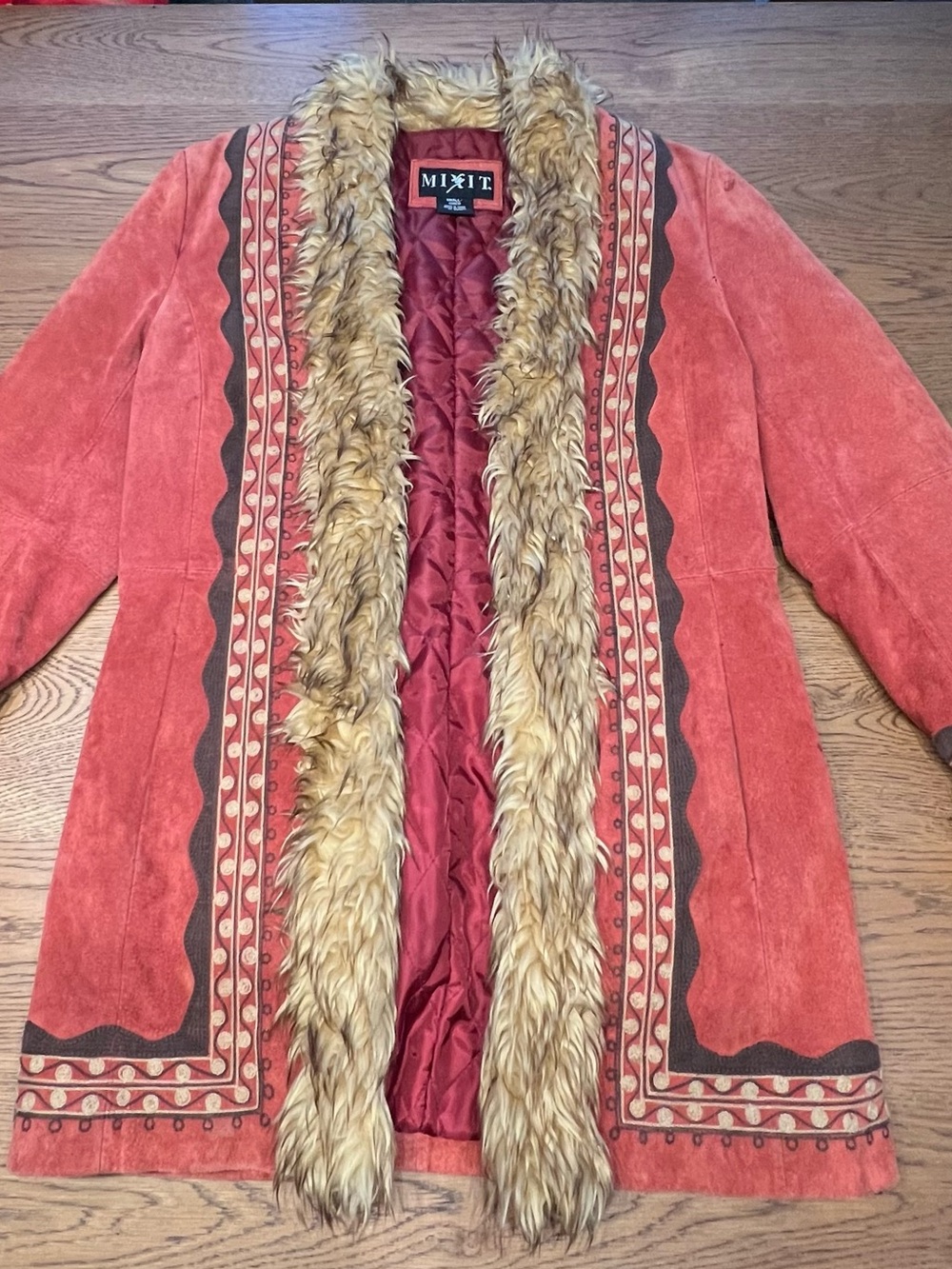 Mixit | Vintage 90s Y2K Genuine Suede Leather Jacket | Boho Western